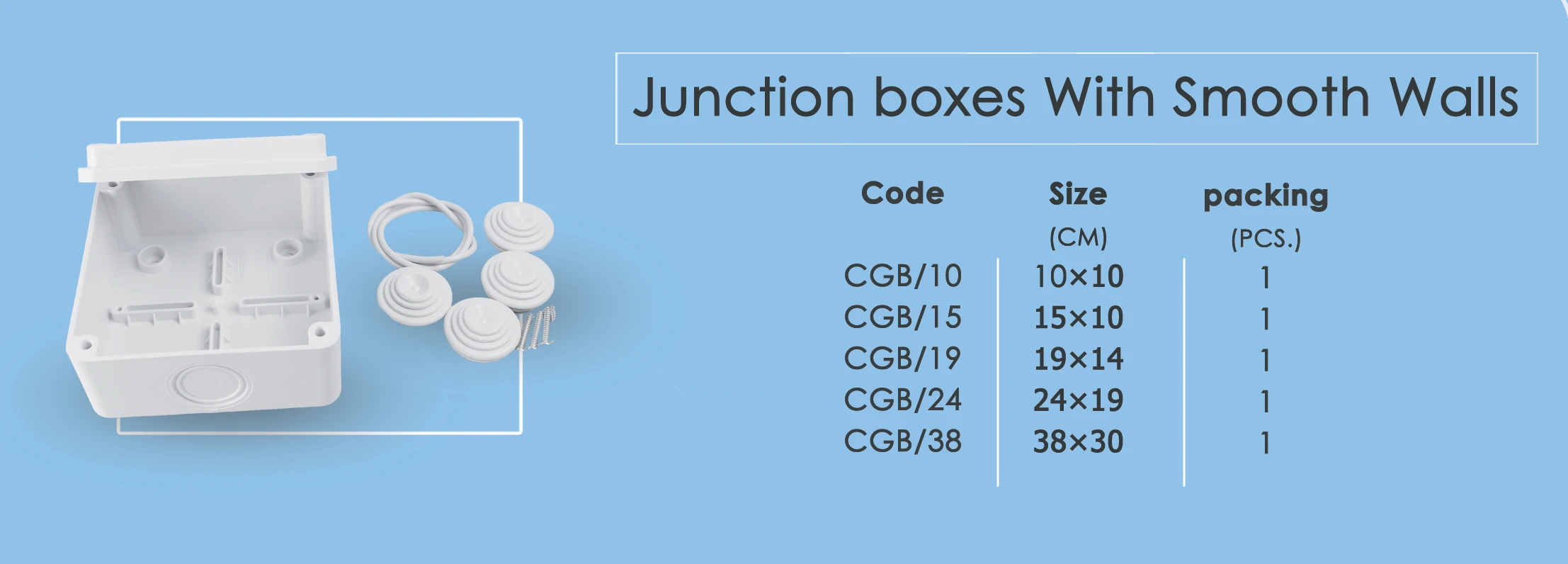 UPVC Junction Box with Brass Nut